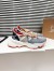 Christian Louboutin Women's Trailnrun Sneakers in Grey Mesh and Suede