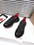 Christian Louboutin Women's Trailnrun Sneakers in Black Fabric and Suede
