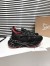 Christian Louboutin Women's Trailnrun Sneakers in Black Fabric and Suede