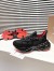 Christian Louboutin Women's Trailnrun Sneakers in Black Fabric and Suede