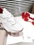 Christian Louboutin Women's Trailnrun Sneakers in White Mesh and Leather