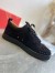 Christian Louboutin Women's Vieira Spikes Flat Sneakers In Black Suede