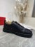 Christian Louboutin Women's Louis Junior Spikes Sneakers In Black Leather