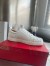 Christian Louboutin Women's Louis Junior Spikes Sneakers In White Leather