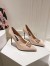 Dolce & Gabbana Lollo Pumps 90mm in Beige Patent Leather