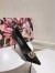 Dolce & Gabbana Lollo Pumps 90mm in Black Patent Leather