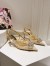 Dolce & Gabbana Rainbow Slingbacks Pumps 60mm in Gold Lace