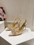 Dolce & Gabbana Rainbow Slingbacks Pumps 90mm in Gold Lace