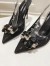 Dolce & Gabbana Rainbow Slingbacks Pumps 90mm in Black Lace