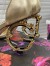 Dolce & Gabbana Gold Sandals with Baroque DG Heel 