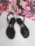 Dolce & Gabbana DG Thong Sandals In Black Patent Leather  