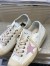 Golden Goose Women's V-Star Sneakers with Pink Suede Star