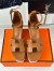 Hermes Elda Espadrilles in Brown Leather