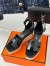 Hermes Elda Espadrilles in Black Leather