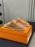 Hermes Feria Espadrille Mules in Brwon Leather