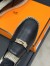 Hermes Feria Espadrille Mules in Black Leather