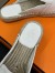 Hermes Feria Espadrille Mules in White Leather