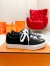 Hermes Men's Day Sneakers in Black Leather