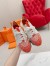 Hermes Men's Depart Sneakers in Orange Gradient Knit