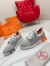 Hermes Men's Depart Sneakers in Grey Gradient Knit