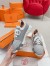Hermes Men's Depart Sneakers in Grey Gradient Knit