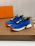 Hermes Heros Sneakers in Blue Technical Knit