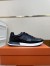 Hermes Men's Drive Sneakers In Black Leather