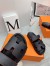 Hermes Men's Chypre Sandals in Black Epsom Calfskin