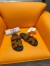 Hermes Men's Chypre Sandals in Brown Suede Calfskin 