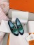 Hermes Women's Royal Loafers in Multicolor Suede Leather