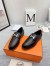 Hermes Women's Faubourg Loafers in Black Leather