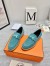 Hermes Women's Faubourg Loafers in Blue Suede Leather