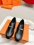 Hermes Women's Destin Loafers in Black Leather