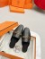 Hermes Esmee Mules in Black Calfskin