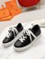 Hermes Women's Day Sneakers in Black Leather