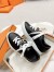 Hermes Women's Day Sneakers in Black Leather