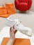 Hermes Women's Day Sneakers in White Leather