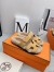 Hermes Women's Chypre Sandals in Beige Suede with Shearling