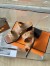 Hermes Gaby Sandals 60mm in Brown Nappa Leather