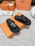 Hermes Empire Sandals in Black Calfskin