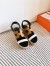 Hermes Havane 30 Sandals in Bi-color Calfskin Leather