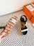 Hermes Havane 30 Sandals in Bi-color Calfskin Leather