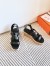 Hermes Havane 30 Sandals in Black Calfskin Leather