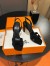 Hermes Heden 80 Sandals in Black Suede Leather