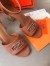 Hermes Viaggio 60MM Sandals In Brown Calfskin