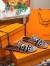 Hermes Thalassa Slide Sandals In Silver Lambskin