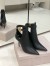Jimmy Choo Nell Ankle Boots 85mm in Black Leather