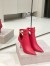 Jimmy Choo Nell Ankle Boots 85mm in Red Leather