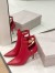 Jimmy Choo Nell Ankle Boots 85mm in Red Leather