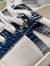 Jimmy Choo Men's Hawaii Sneakers In Blue Croc-embossed Leather